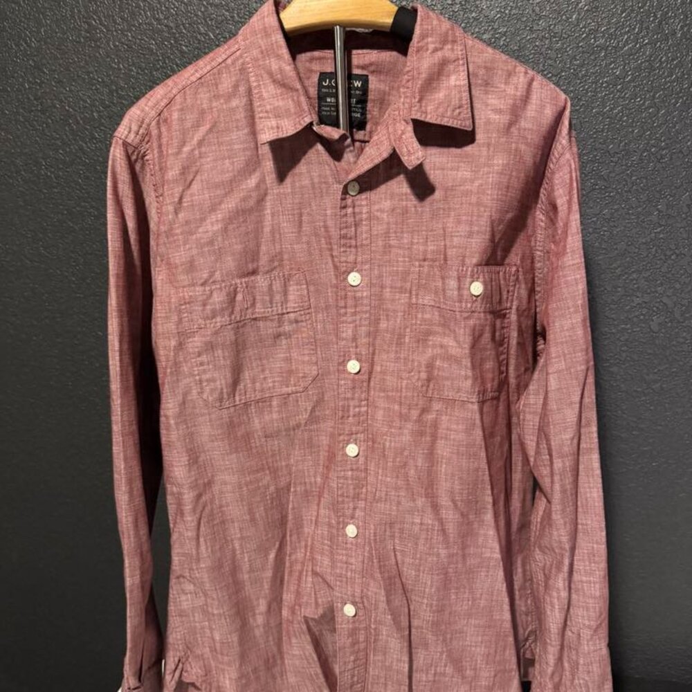 J.Crew Men’s Button-Down Shirt – Size Large – 100% Cotton